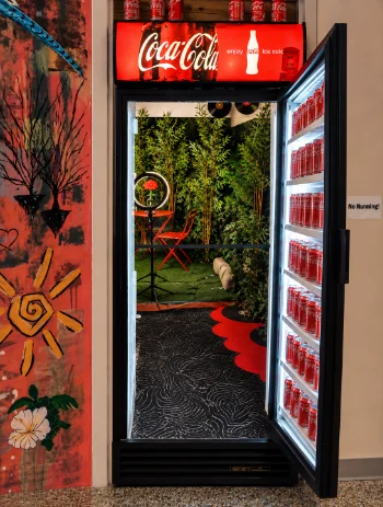 Coca Cola Cooler at Coco's Selfie Space