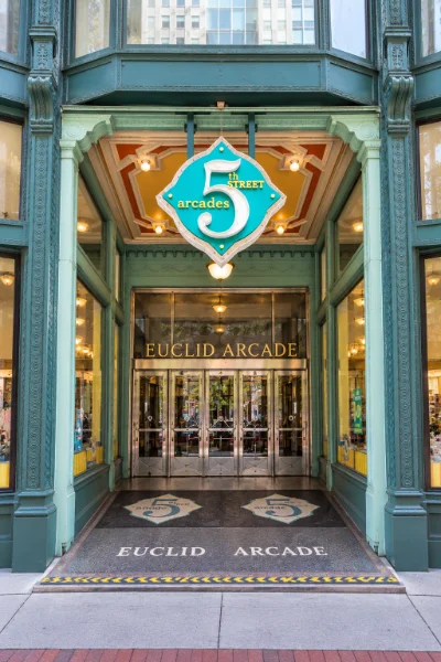 The Euclid Ave Entrance to 5th Street Arcades